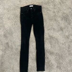 Loft high rise faded black jeans size 00/24